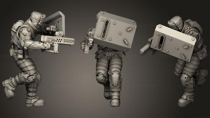 Статуэтки военные (Вату, STKW_2023) 3D модель для ЧПУ станка